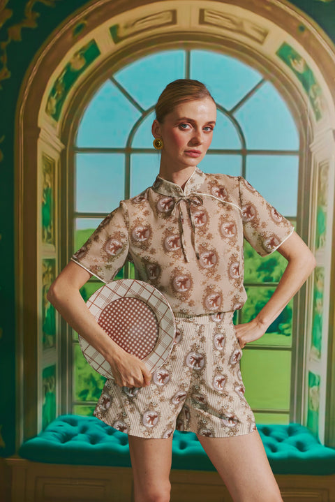 MOCHA CHECK PLATE 28 CM